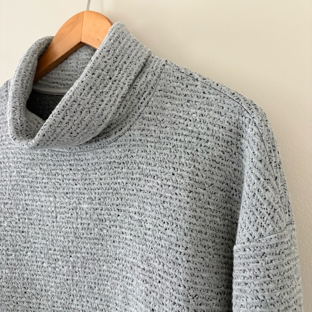 CALIA Lunar Funnel Gray Cowl Neck‎ Pullover Sweater Small Soft Cozy Athleisure - Picture 8 of 12